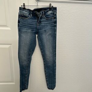 Buckle black, ankle skinny jeans